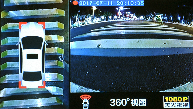 無光路燈下效果
